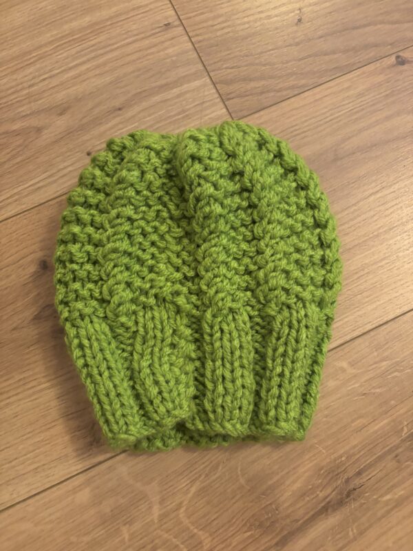 Gorro de lana verde